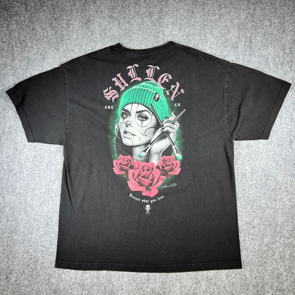 Sullen Art Collective Protect What You Love T-Shirt Black Roses